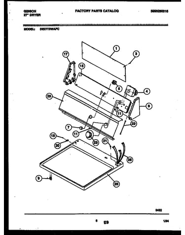 Console and control parts