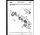 Gibson DE27T3WAFC blower and drive parts diagram