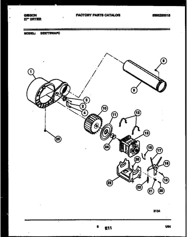 Blower and drive parts