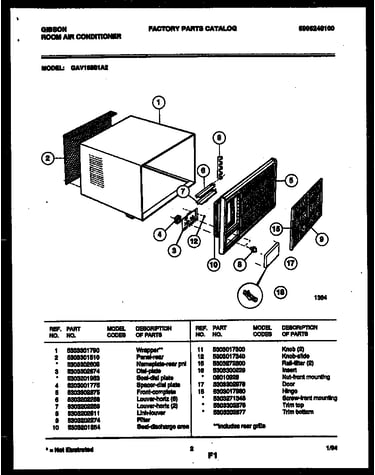 Cabinet parts