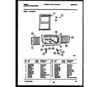 Gibson GAV158S1A2 cabinet and installation parts diagram