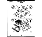 Gibson GPF304SADB cooktop and broiler drawer parts diagram