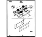 Gibson GES300PADA cooktop and drawer parts diagram