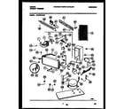 Gibson GFU20F7AW3 system and automatic defrost parts diagram
