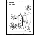 Gibson GFU14M9AW3 cabinet parts diagram