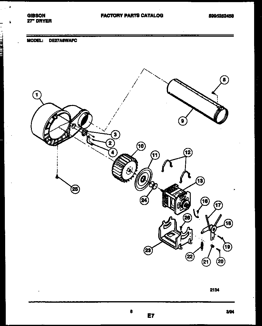 BLOWER AND DRIVE PARTS