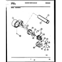 Gibson DE27A8WAFC blower and drive parts diagram