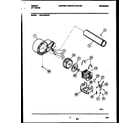 Gibson DE27A8WAFC blower and drive parts diagram