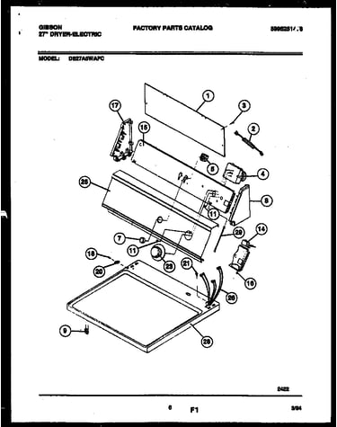 Console and control parts