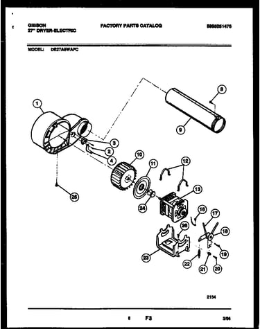 Blower and drive parts