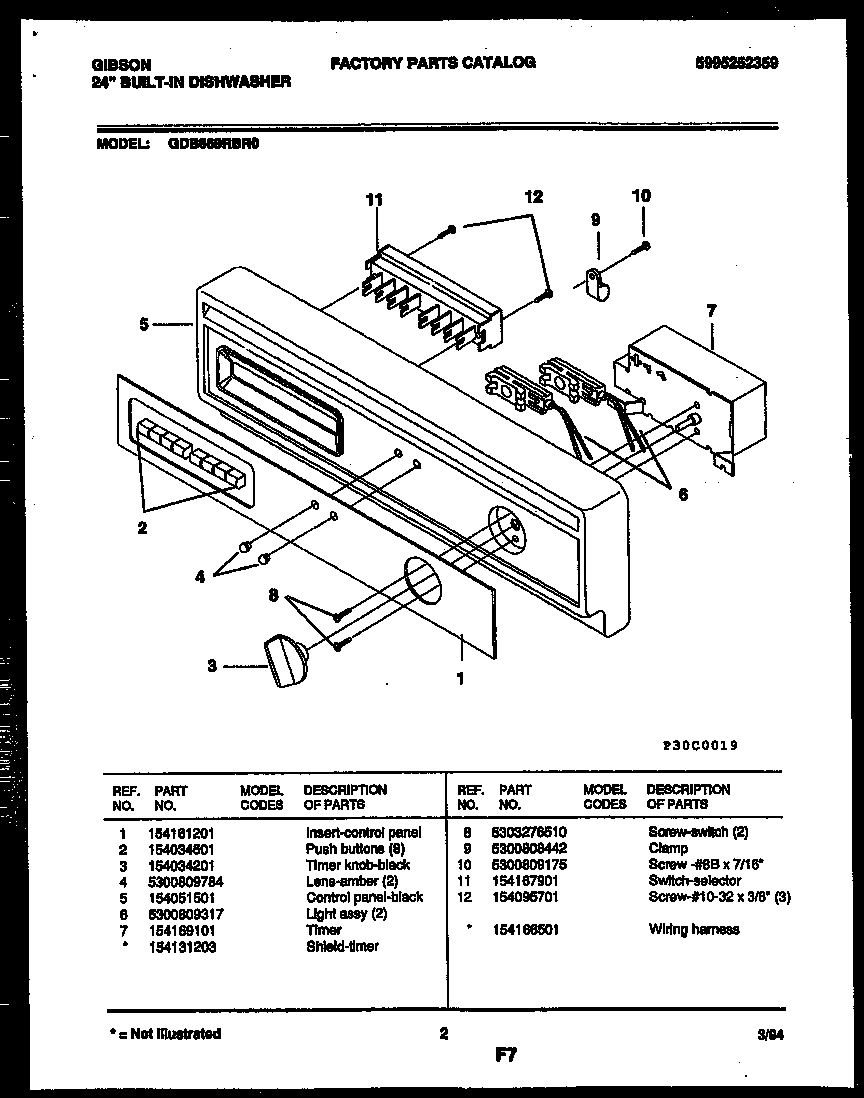 CONSOLE AND CONTROL PARTS