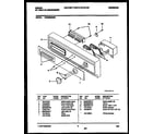 Gibson GDB668RBR0 console and control parts diagram