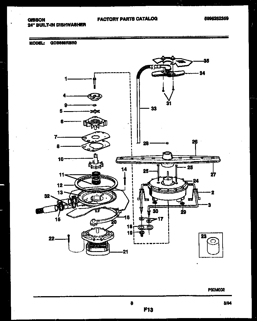Motor pump parts