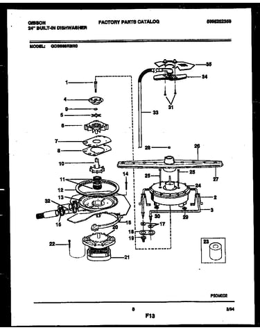 Motor pump parts