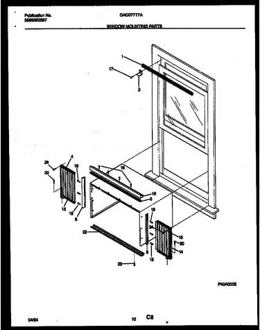 Window mounting parts