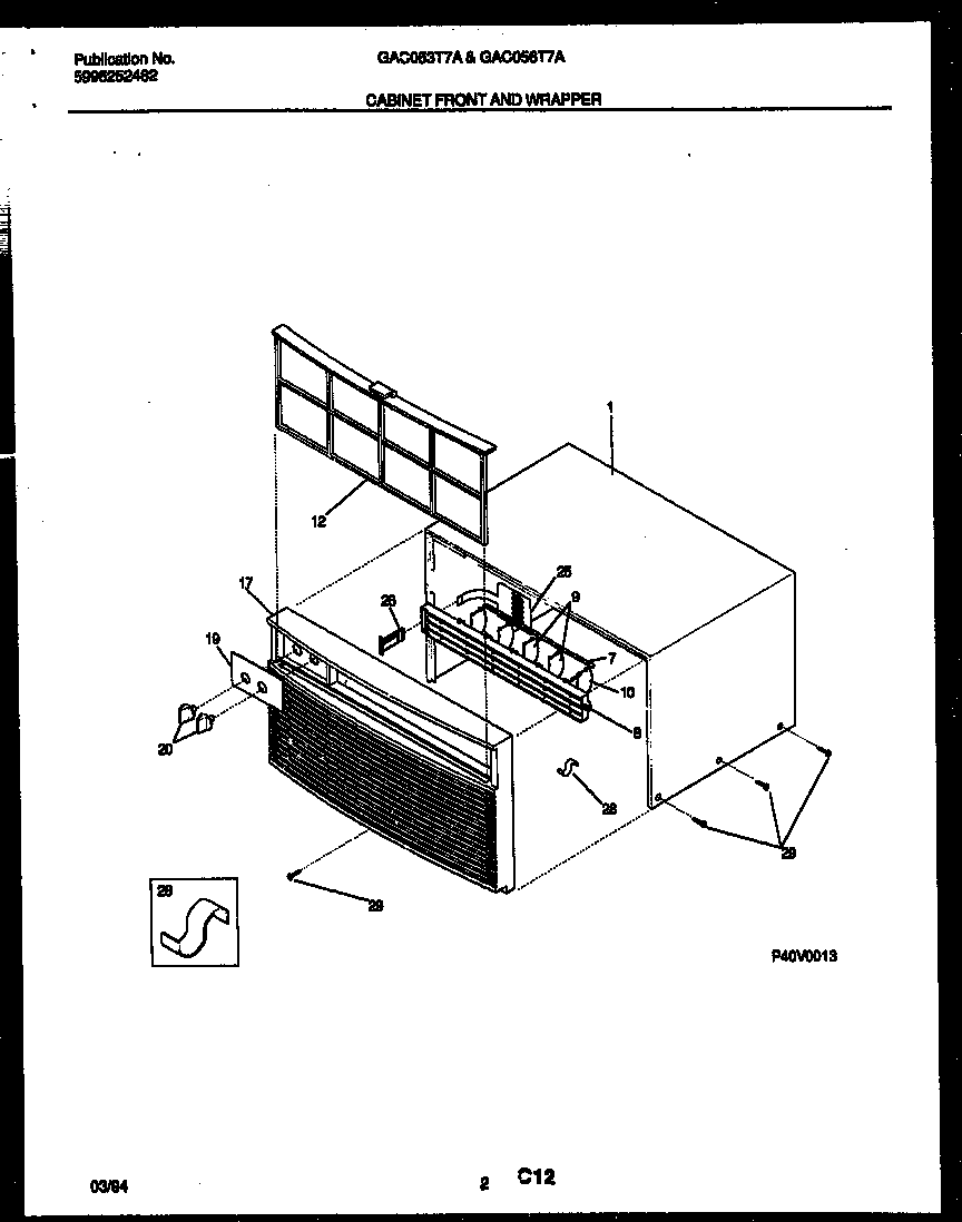Cabinet front and wrapper