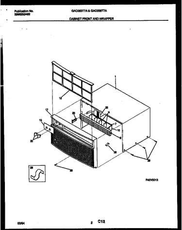 Cabinet front and wrapper