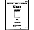 Gibson GDB662RBR0 coversheet diagram