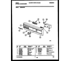 Gibson GDB662RBR0 console and control parts diagram
