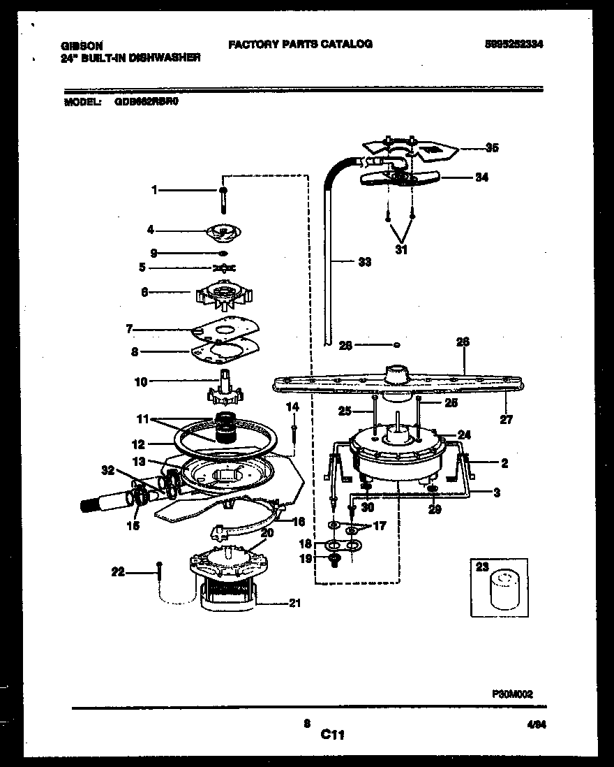 Motor pump parts