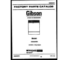 Gibson GDB222RBR0 coversheet diagram