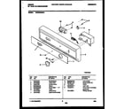 Gibson GDB222RBR0 console and control parts diagram