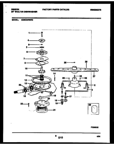 Motor pump parts