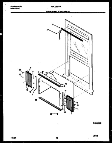 Window mounting parts
