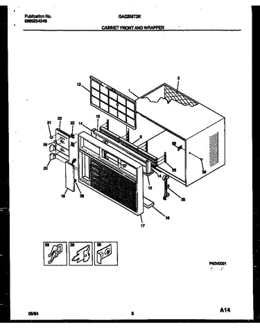 Cabinet front and wrapper