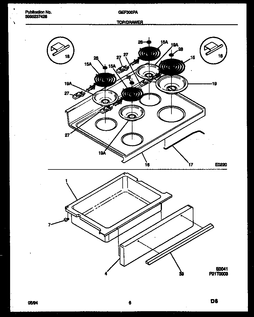 Top/drawer