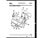 Gibson GWX223RBW0 console and control parts diagram