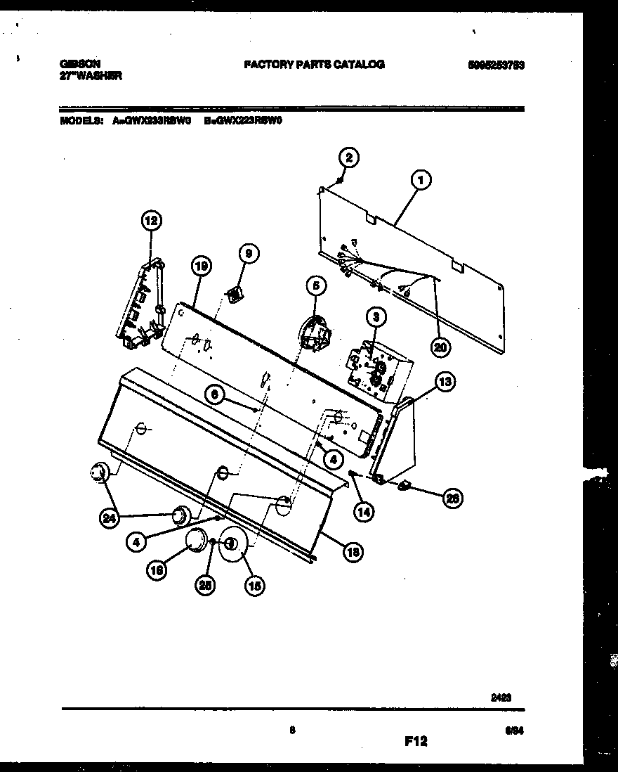Console and control parts