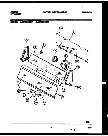 Console and control parts