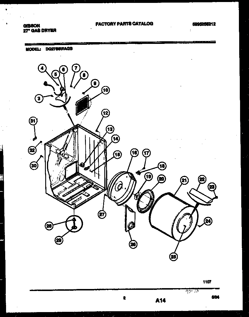 CABINET AND COMPONENT PARTS