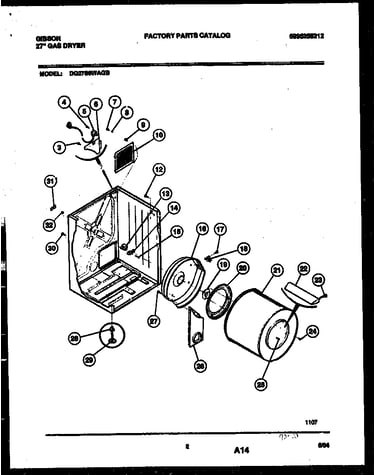 Cabinet and component parts