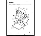 Gibson GDG546RBS0 console and control parts diagram