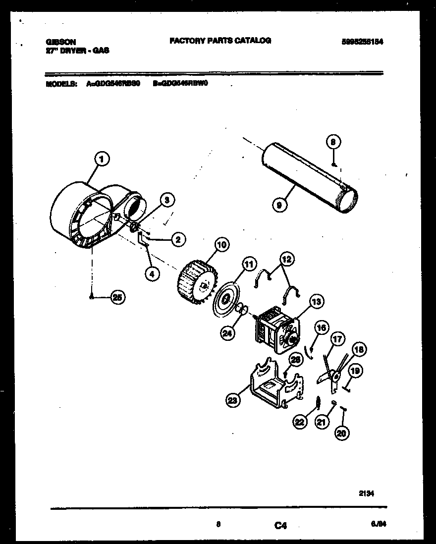 Blower and drive parts