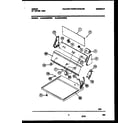 Gibson GDG436RBW0 console and control parts diagram