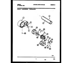 Gibson GDG436RBW0 blower and drive parts diagram