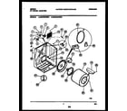 Gibson GDE436RBW0 cabinet and component parts diagram