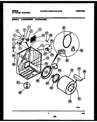 Cabinet and component parts