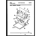 Gibson GDE336RBW0 console and control parts diagram