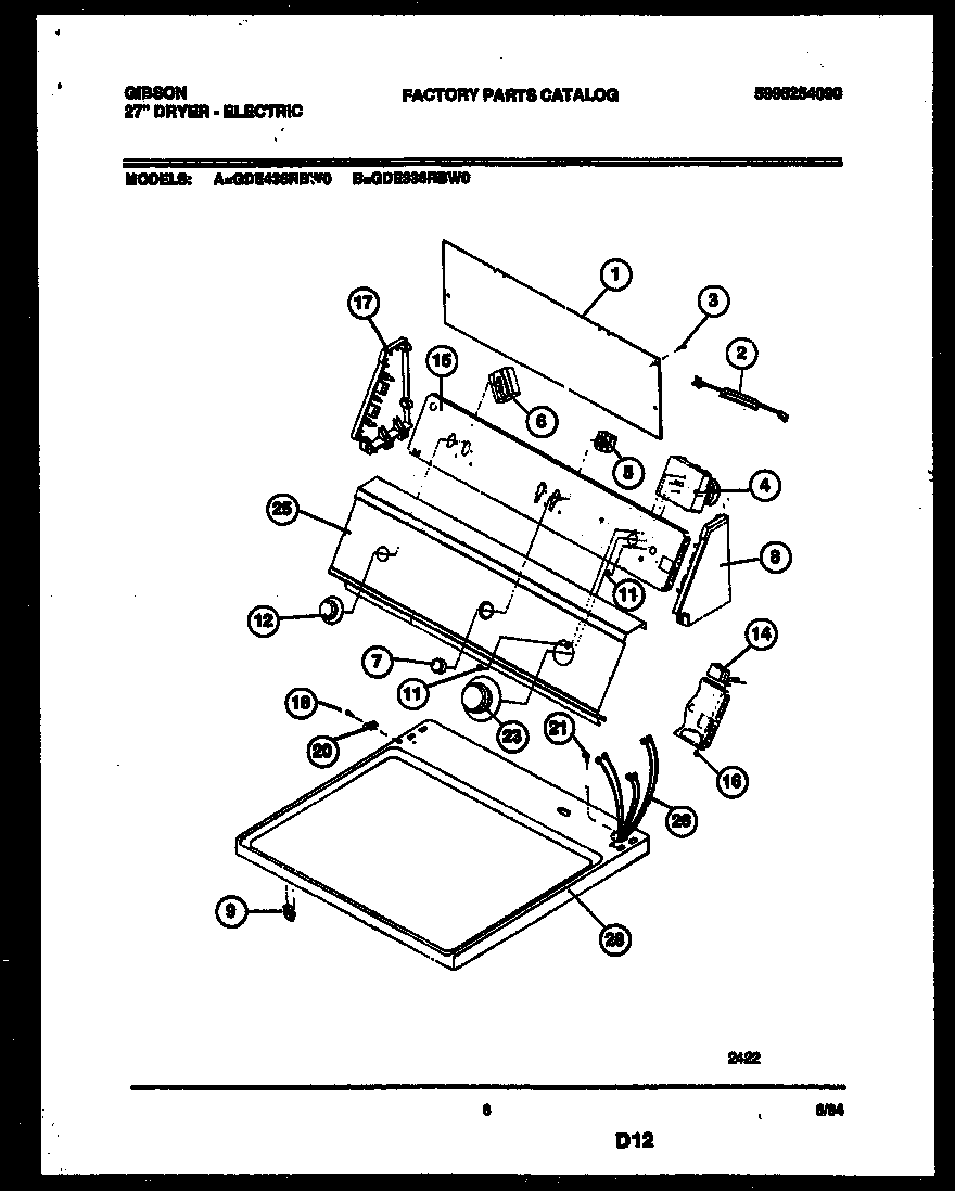 Console and control parts