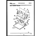 Gibson GDE546RBW0 console and control parts diagram