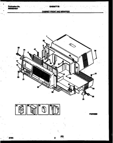 Cabinet front and wrapper
