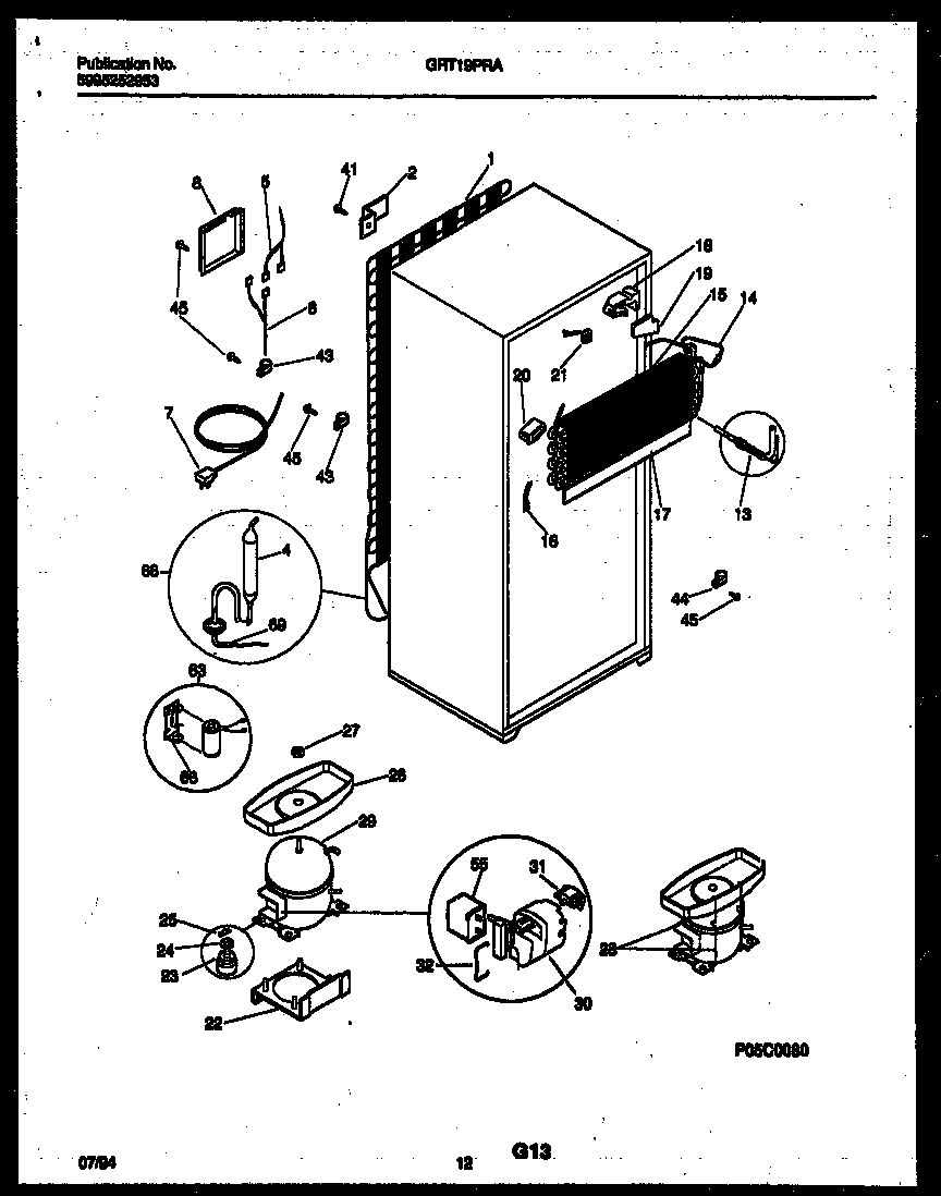 System and automatic defrost parts