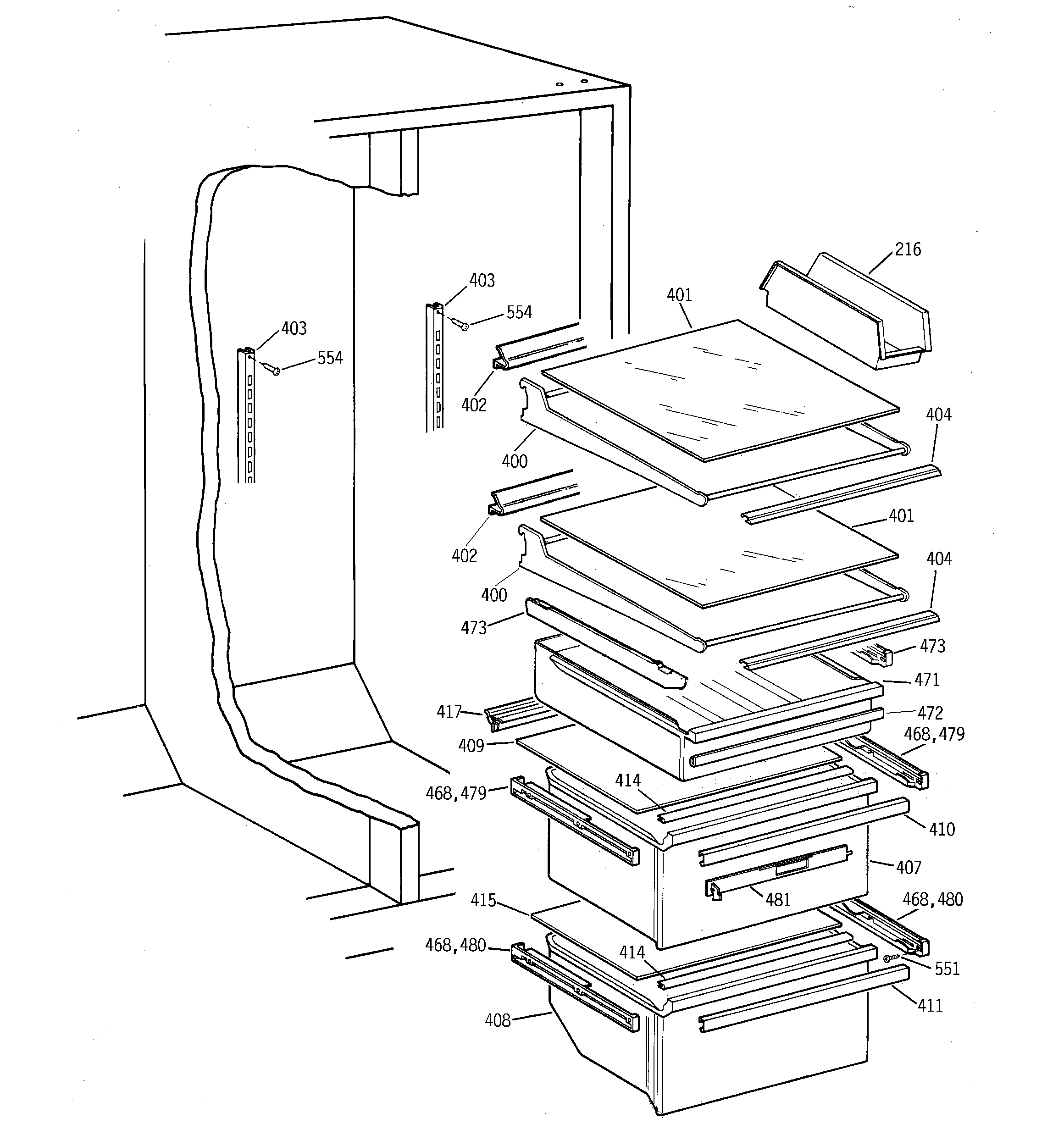 SHELF PARTS