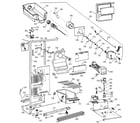 GE MSK25GRBEAA freezer section diagram