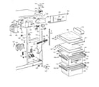 GE MSK25GRBEAA fresh food section diagram