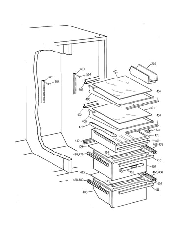 Shelf parts